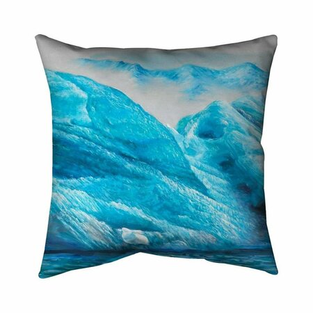 BEGIN HOME DECOR 26 x 26 in. Icebergs-Double Sided Print Indoor Pillow 5541-2626-LA91